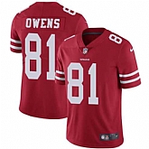 Nike San Francisco 49ers #81 Terrell Owens Red Team Color NFL Vapor Untouchable Limited Jersey,baseball caps,new era cap wholesale,wholesale hats